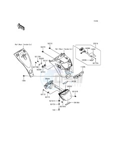 VULCAN S ABS EN650BGF XX (EU ME A(FRICA) drawing Taillight(s)