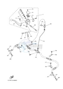 YFM450FWAD YFM45GPXG GRIZZLY 450 EPS (2LCB) drawing FRONT MASTER CYLINDER