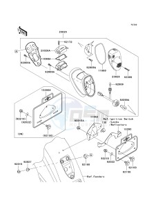 VN 1600 E [VULCAN 1600 CLASSIC] (6F) E6F drawing TAILLIGHT-- S- -