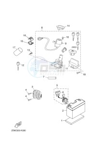 YPR125RA XMAX 125 ABS EVOLIS 125 ABS (2DMC 2DMC) drawing ELECTRICAL 1