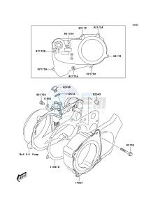 KFX50 KSF50A6F EU drawing Engine Cover(s)