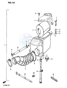 LT125 (E3) drawing AIR CLEANER