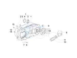 LX 125 4T 2V ie E3 Taiwan drawing Crankcase cover and cooling