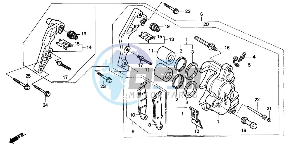 FRONT BRAKE CALIPER