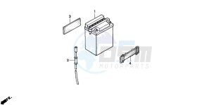 CG125 drawing BATTERY