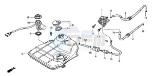 SJ50 BALI drawing FUEL TANK