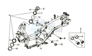 GTS 250 EURO 3 drawing FRAME