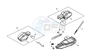 WOLF 250EFI drawing TAIL LIGHT