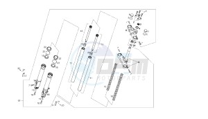 SENDA R X-RACE - 50 CC 2T EU2 drawing FRONT FORK ESCORTS