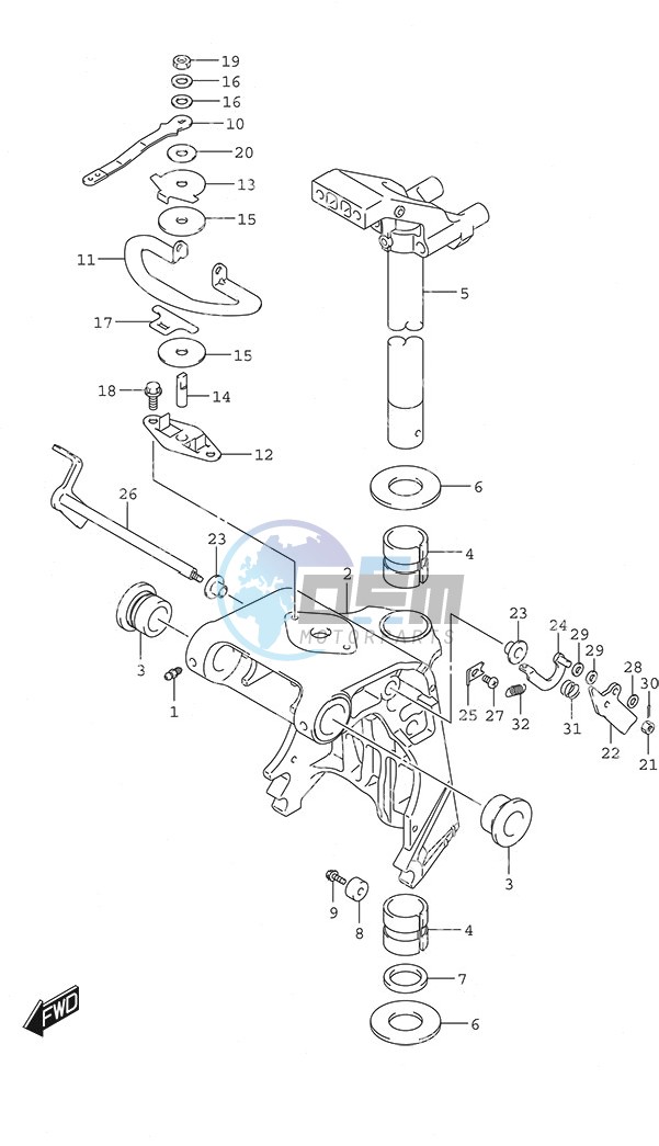 Swivel Bracket - Non-Remote Control