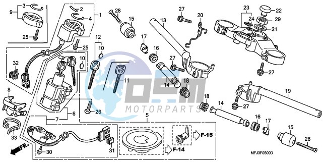 HANDLE PIPE/TOP BRIDGE