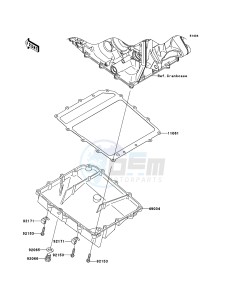 NINJA ZX-10R ZX1000E8F FR GB XX (EU ME A(FRICA) drawing Oil Pan