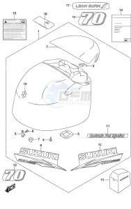 DF 70A drawing Engine Cover