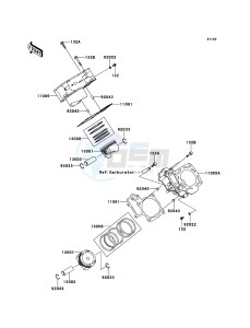 KVF650_4X4 KVF650FDF EU GB drawing Cylinder/Piston(s)