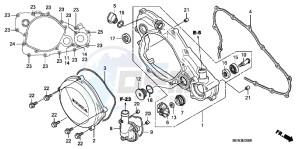 CRF450RC drawing R. CRANKCASE COVER/WATERPUMP