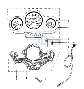 SPEEDFIGHT ARIA - 50 cc drawing METER