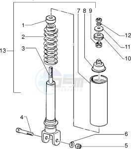 FREE FL 50 drawing Rear Shock absorber