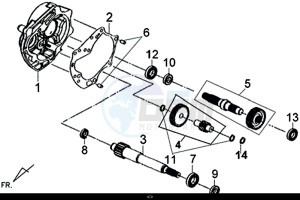 X'PRO 50 (25 Km/h) (AE05W9-NL) (E4) (L8-M1) drawing MISSION CASE