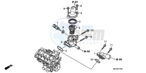 CBR600RA9 Korea - (KO / ABS) drawing THERMOSTAT