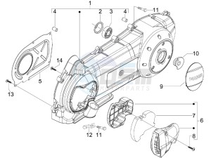 X7 250 ie Euro 3 drawing Crankcase cover - Crankcase cooling