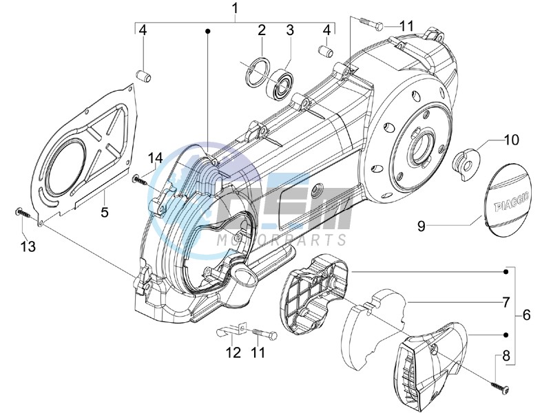 Crankcase cover - Crankcase cooling