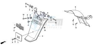 PK50S drawing REAR FENDER