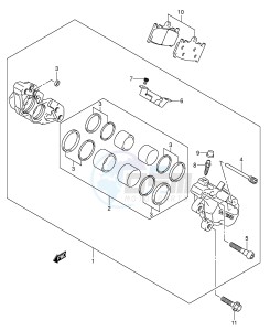 SV1000 (E2) drawing FRONT CALIPER