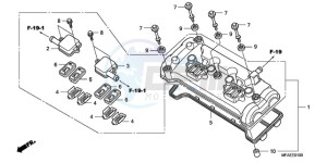 CBF1000SA Europe Direct - (ED / ABS) drawing CYLINDER HEAD COVER