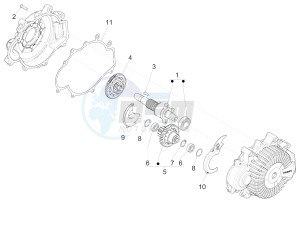 Wi-Bike Enel 0 drawing Transmission assembly