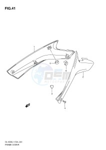 DL1000 (E24) V-Strom drawing FRAME COVER