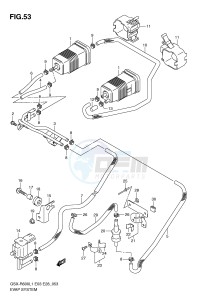 GSX-R600 (E3) drawing EVAP SYSTEM (GSX-R600L1 E33)