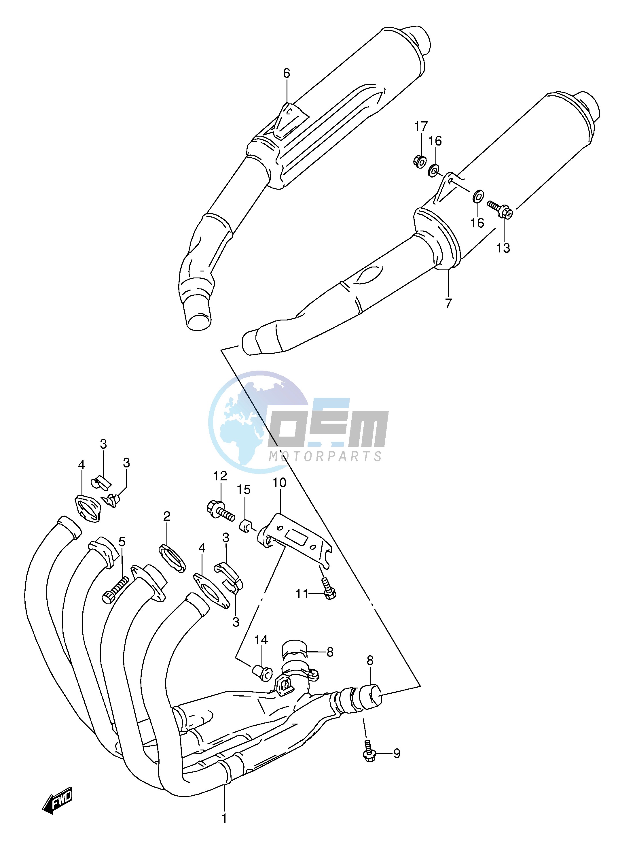 MUFFLER (MODEL P R)