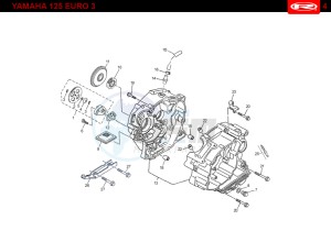 RS2-125-MATRIX-PRO-GREEN drawing CRANKCASE  Yamaha 125 4t Euro 3