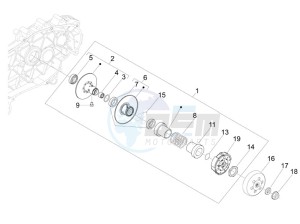 S 150 4T 2V ie E3 College drawing Driven pulley