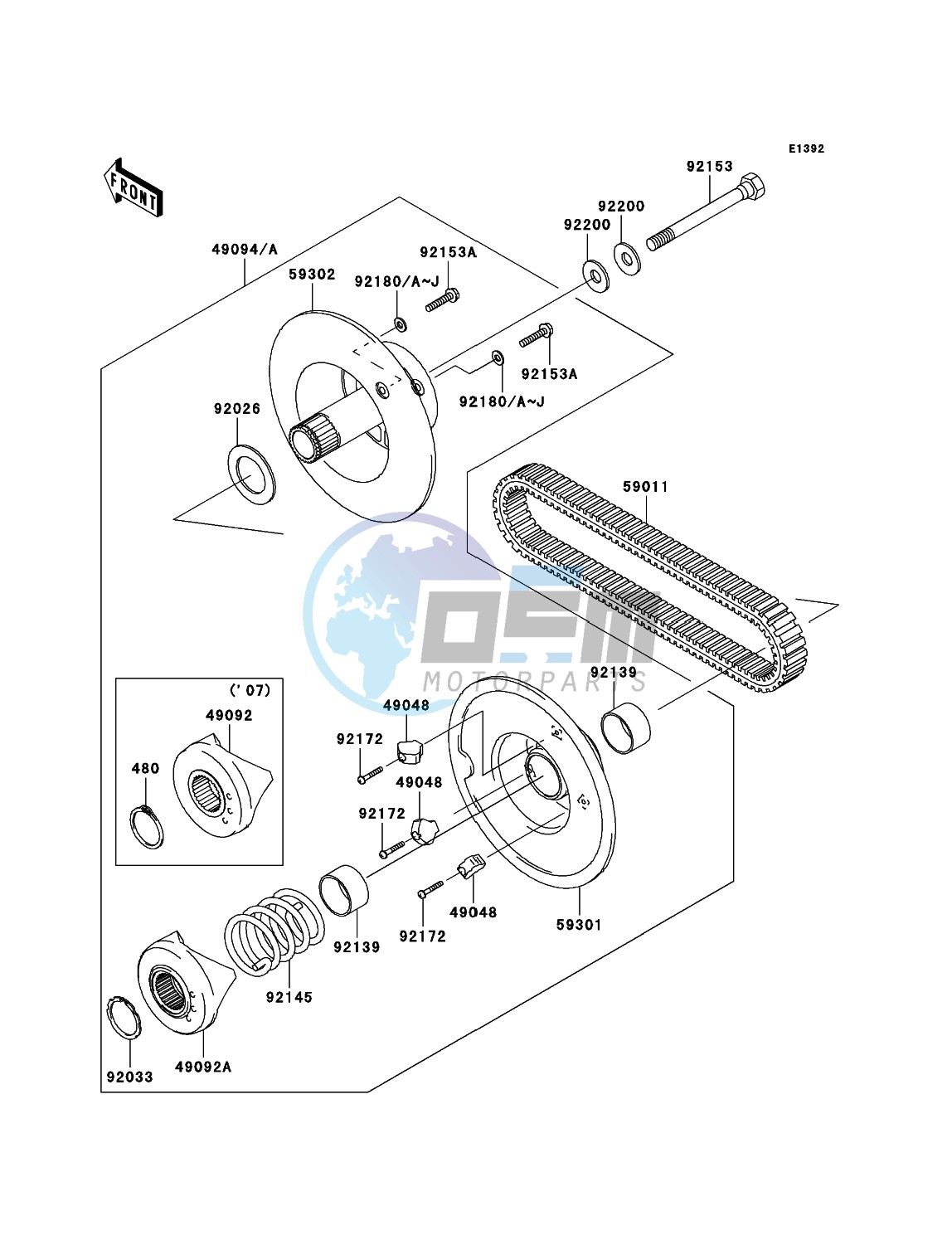 Driven Converter/Drive Belt