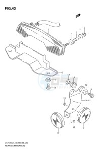 LT-R450 (E28-E33) drawing REAR COMBINATION (LT-R450L1 E28)