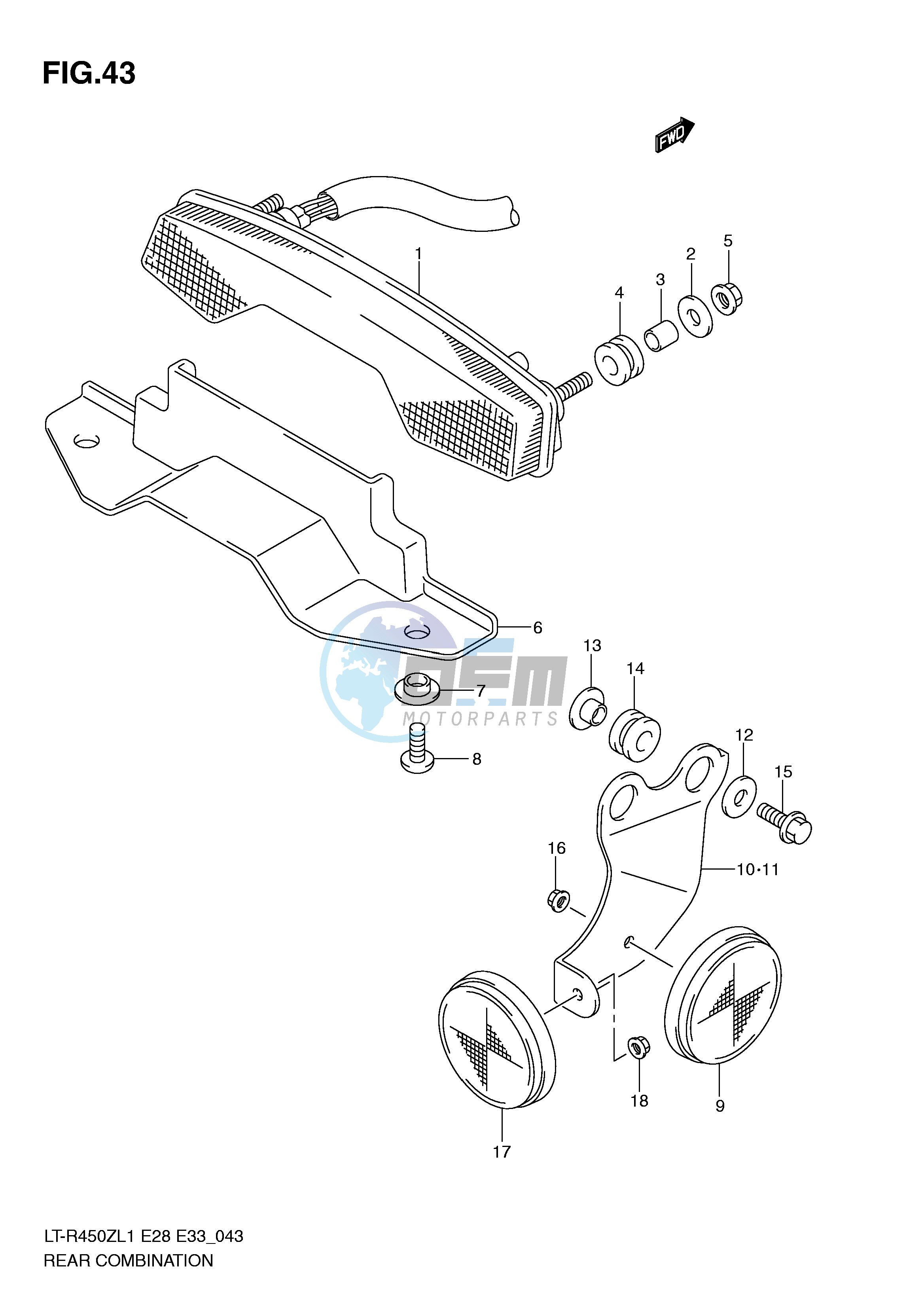 REAR COMBINATION (LT-R450L1 E28)