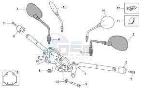 Scarabeo 250 Light e3 drawing Handlebar