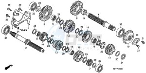 XL700VA9 France - (F / ABS CMF) drawing TRANSMISSION