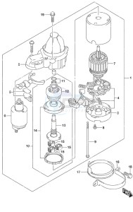 DF 50A drawing Starting Motor