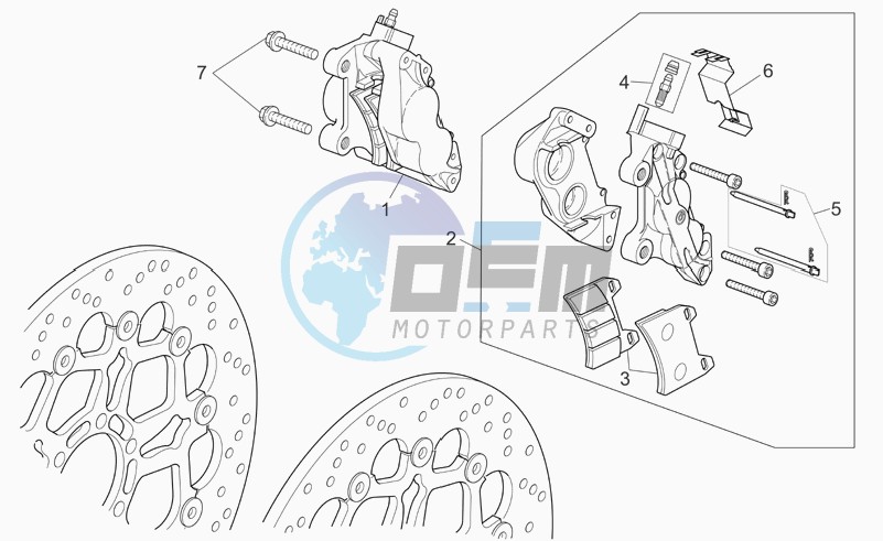 Front brake caliper