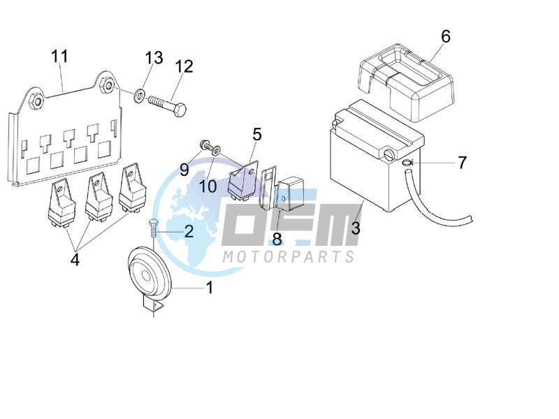 Remote control switches - Battery - Horn