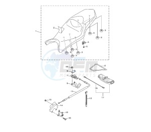 XJ6-S DIVERSION 600 drawing SEAT