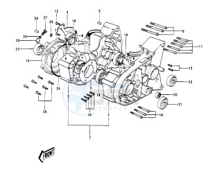 G4 TR (D-E) 100 drawing CRANKCASE -- 70-73- -