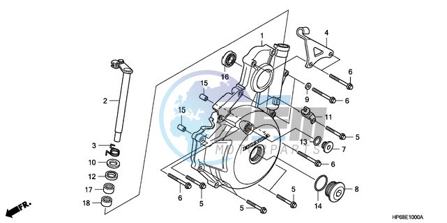 LEFT CRANKCASE COVER