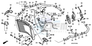 CBR600RA9 France - (F / ABS CMF MME) drawing RADIATOR