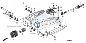 VT1300CXAB drawing SWINGARM