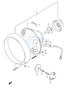 VL1500 (E2) drawing HEADLAMP (MODEL K1 K2 K3 K4 E2,E19,E24,P37)