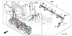 CB600F39 Europe Direct - (ED / ST) drawing THROTTLE BODY