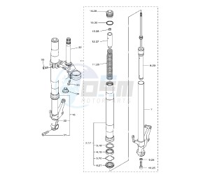 FZ8-NA 800 drawing FRONT FORK